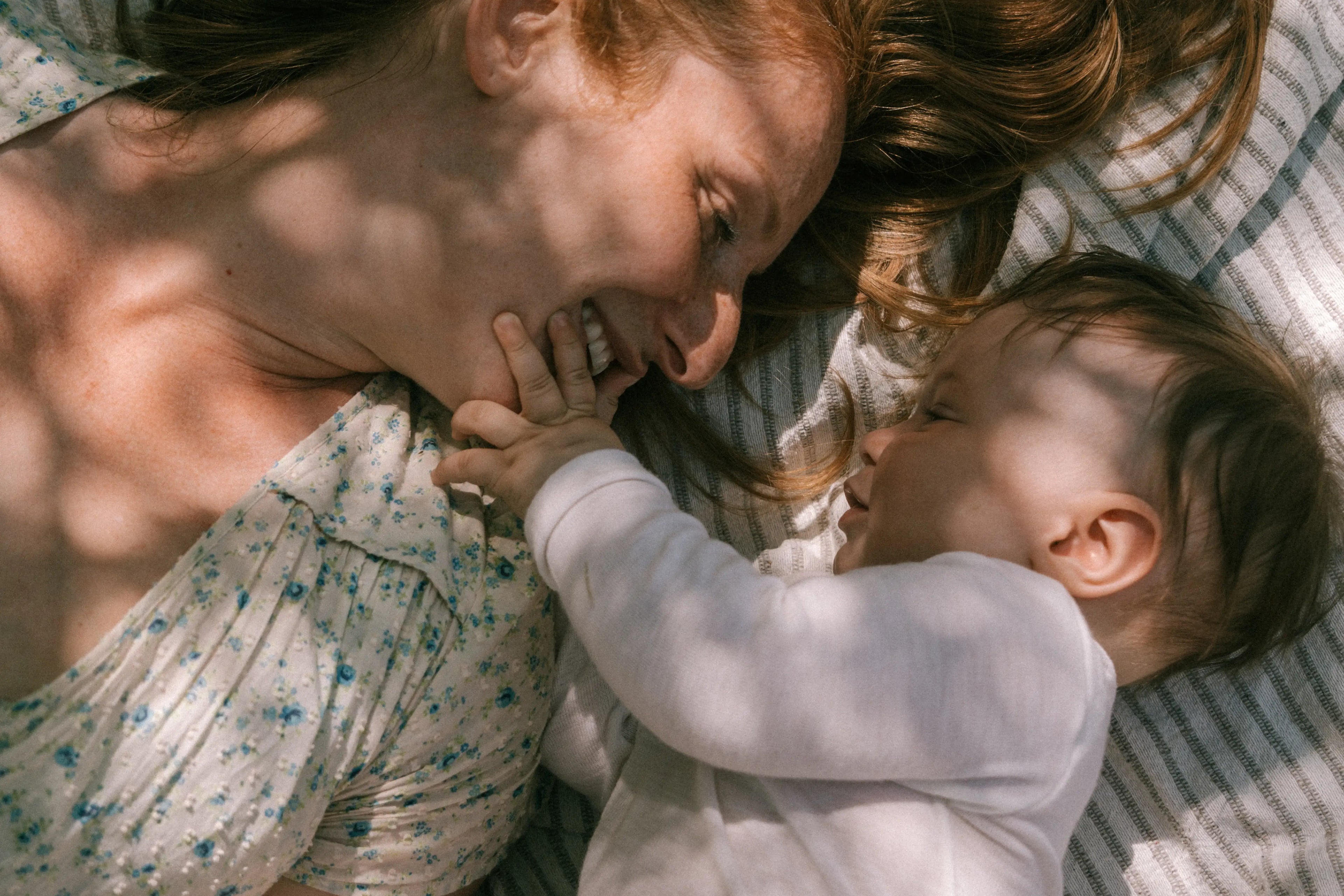 happy baby & mama