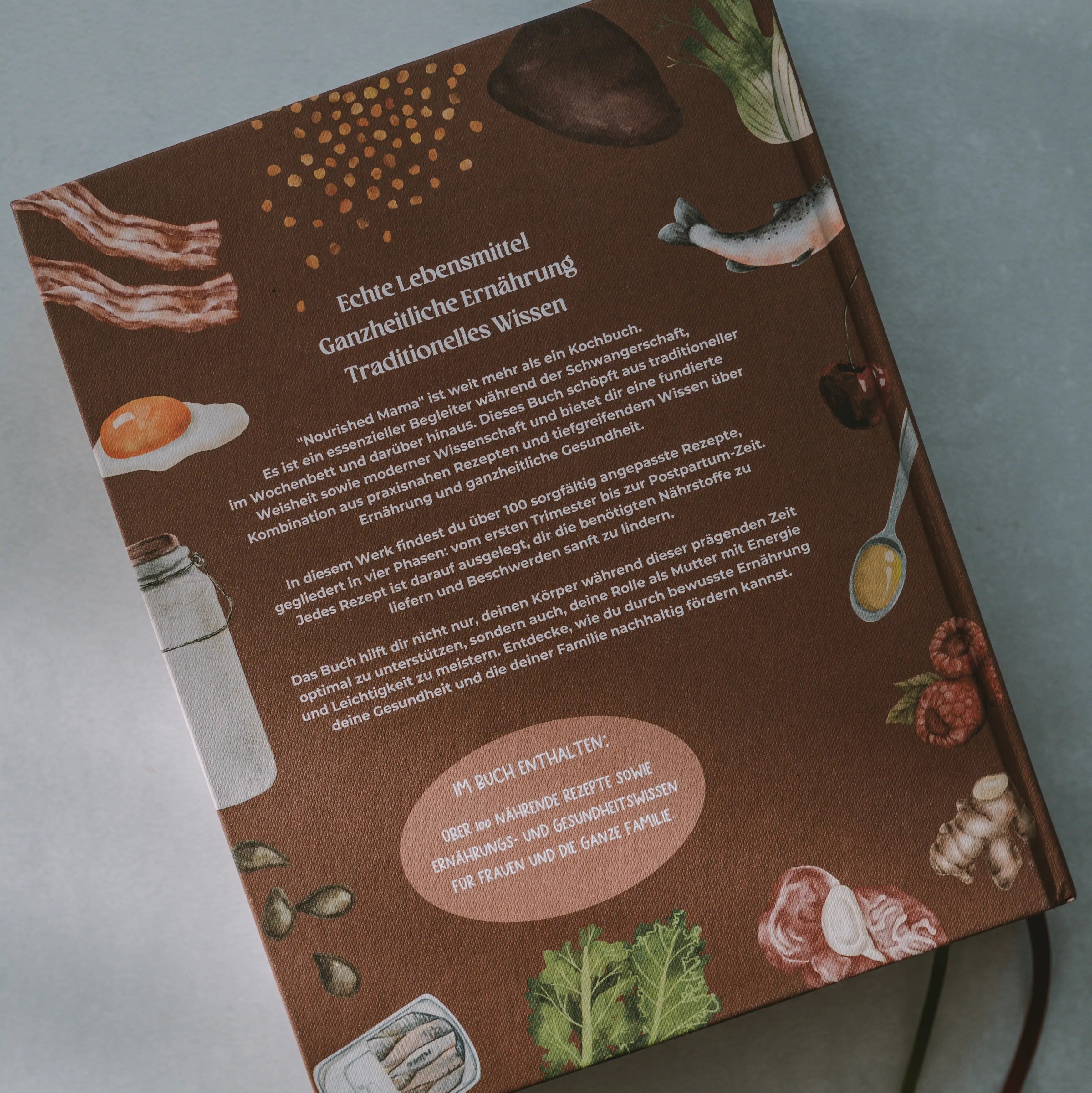 Kochbuch Nourished Mama - Rückseite