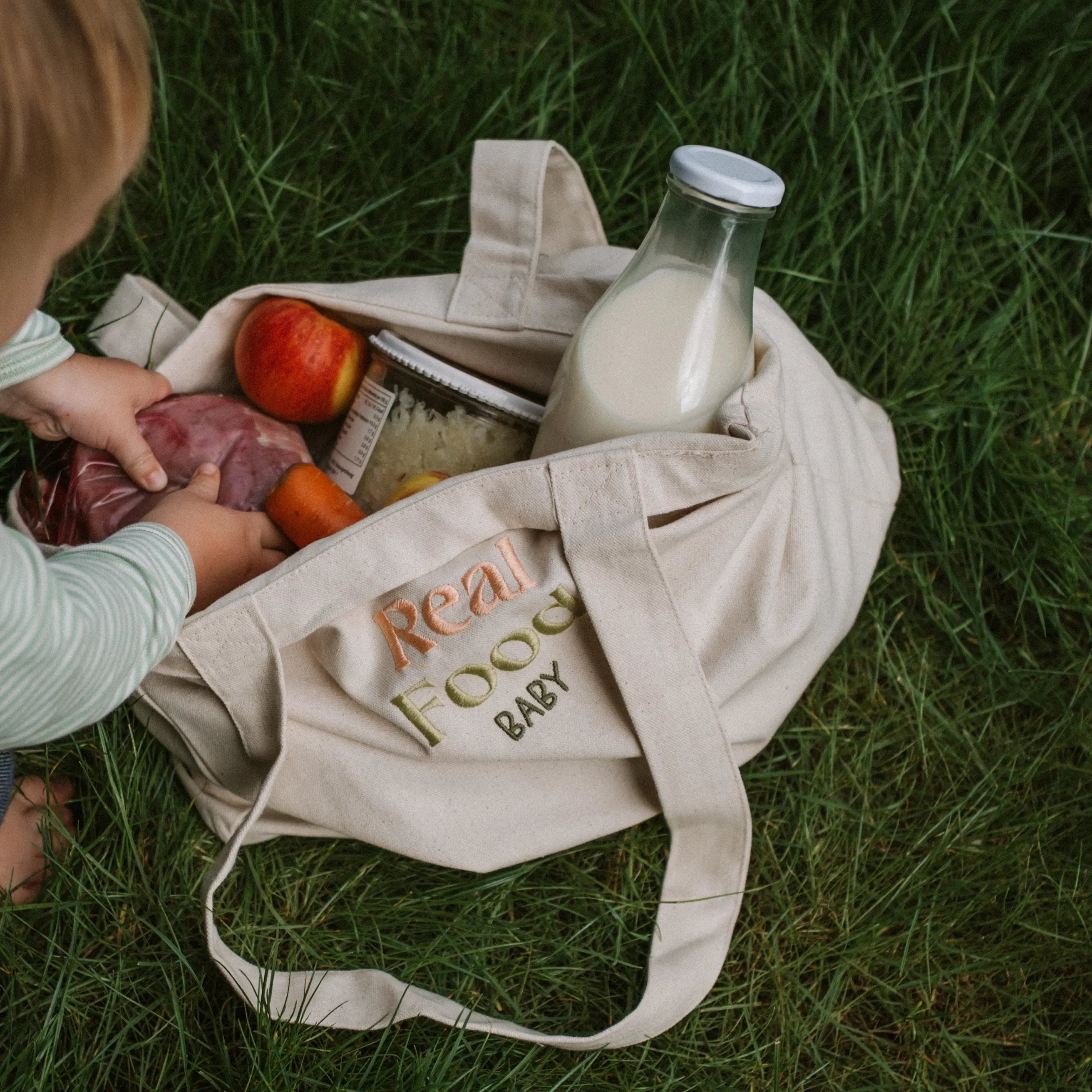 Real Food Baby | Bio-Baumwolltasche