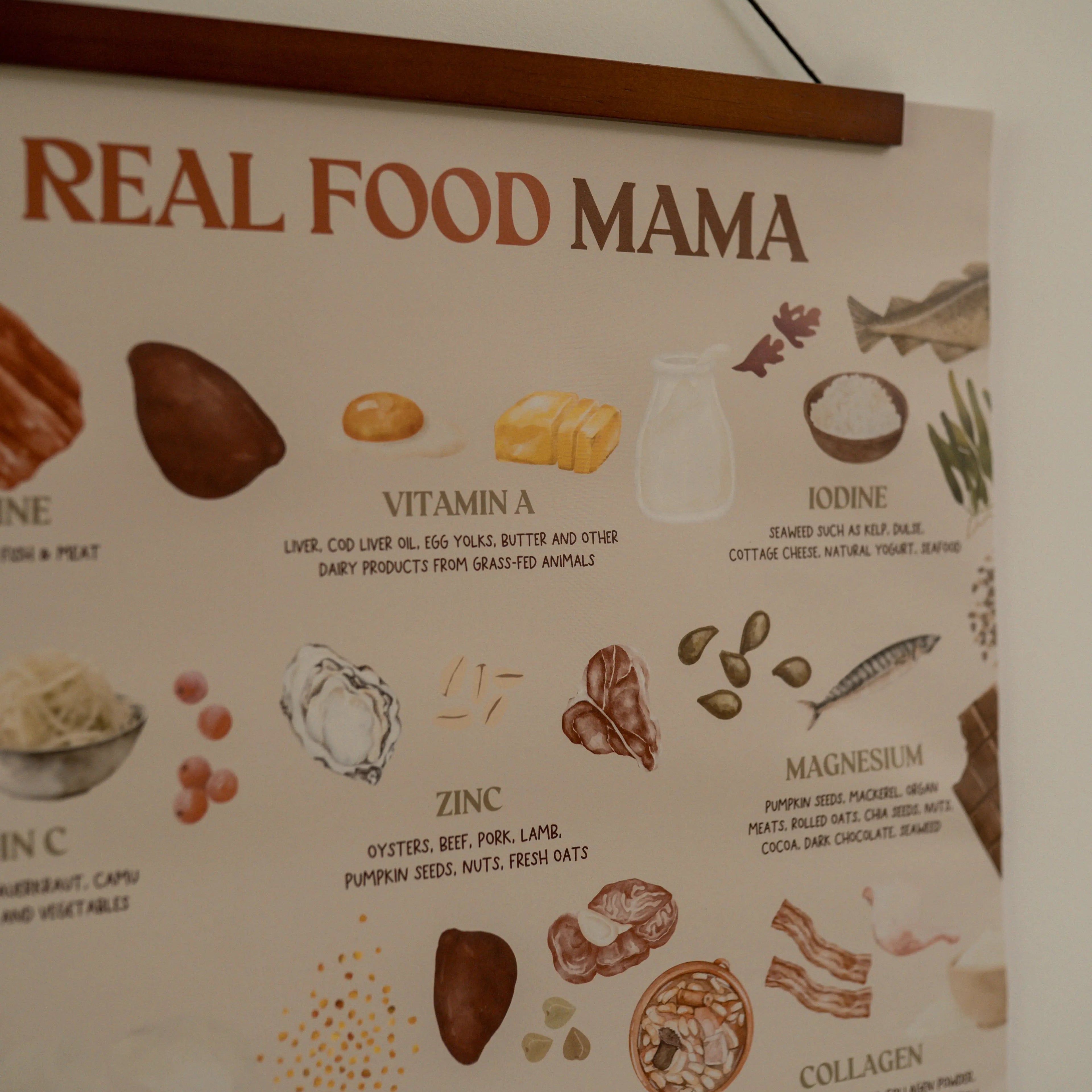 Real Food Mama Poster - CloseUp