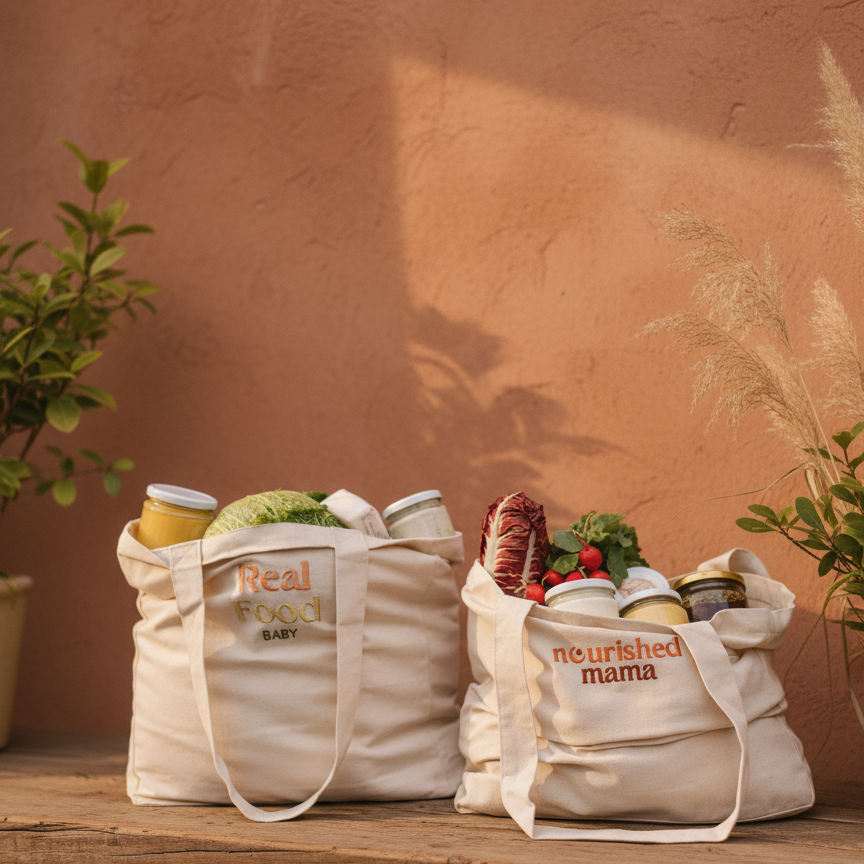 Real Food Baby | Bio-Baumwolltasche